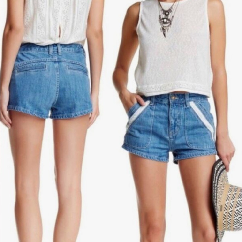 SOLD Free people Blue Denim Shorts